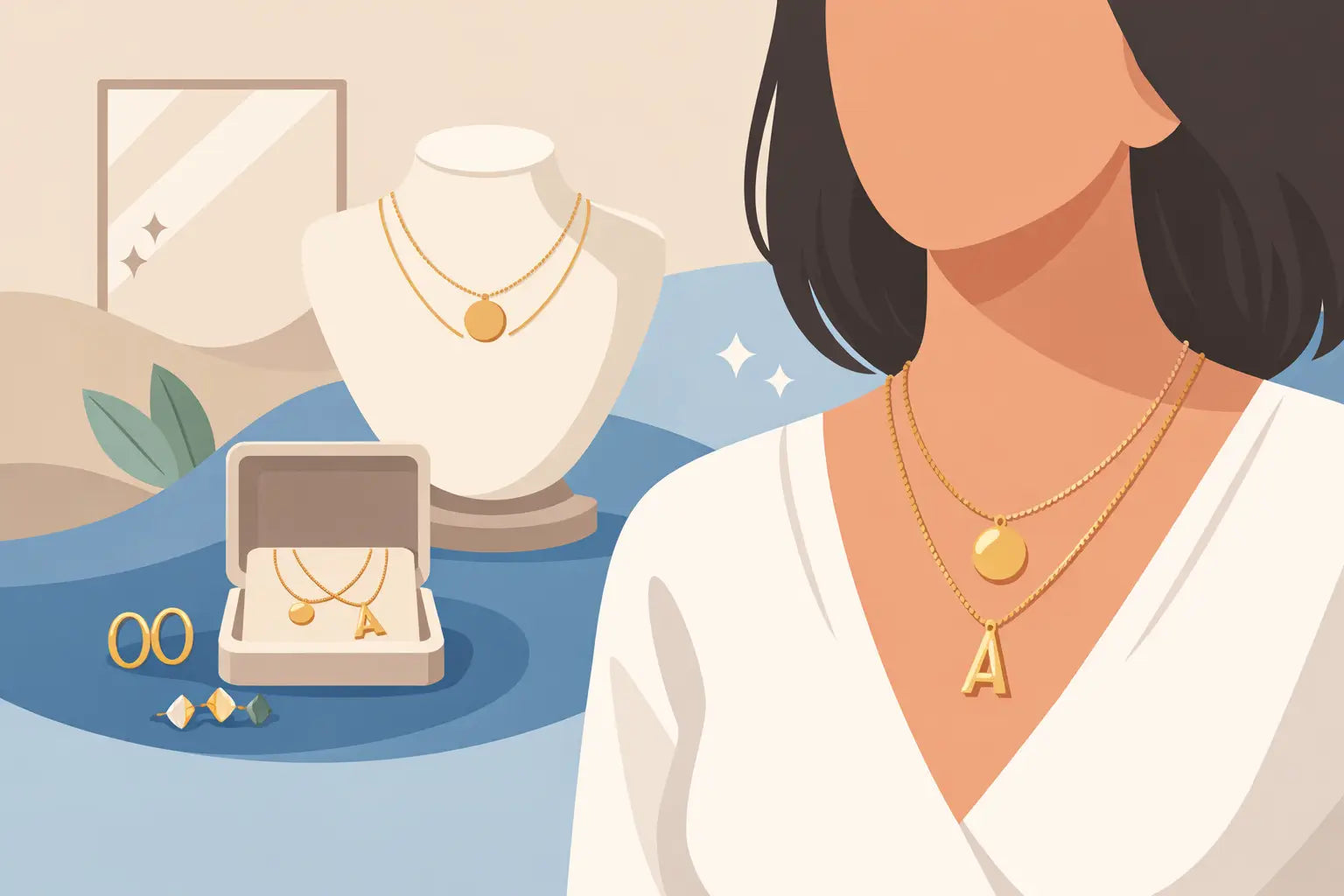 How to Style Initial Necklaces With Ease