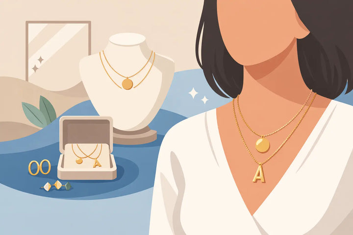 How to Style Initial Necklaces With Ease