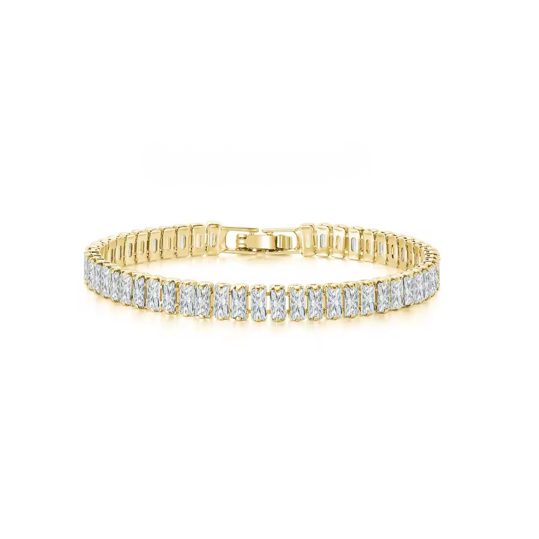 Emerald Cut Tennis Bracelet