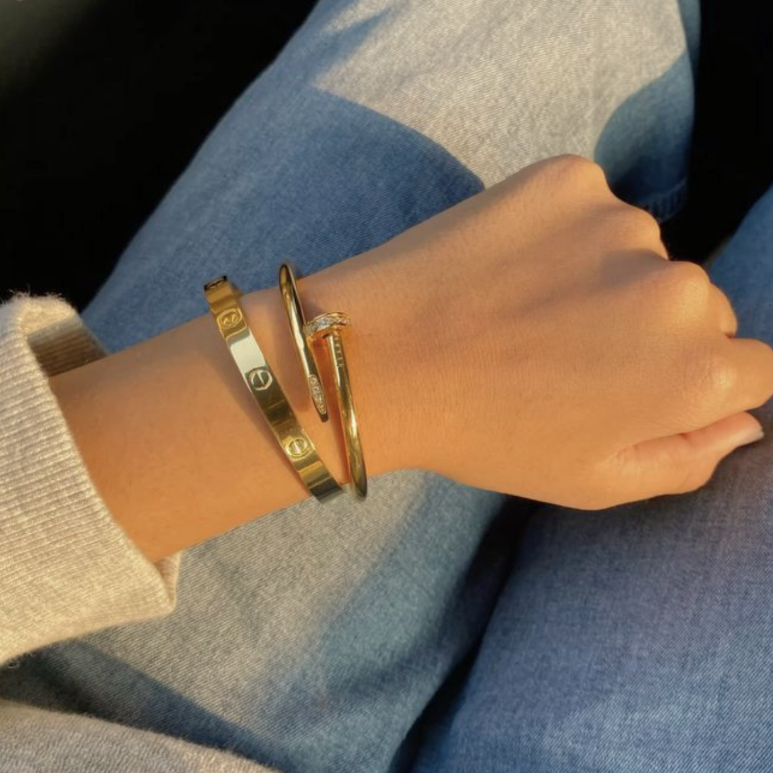 Nail Bangle Bracelet
