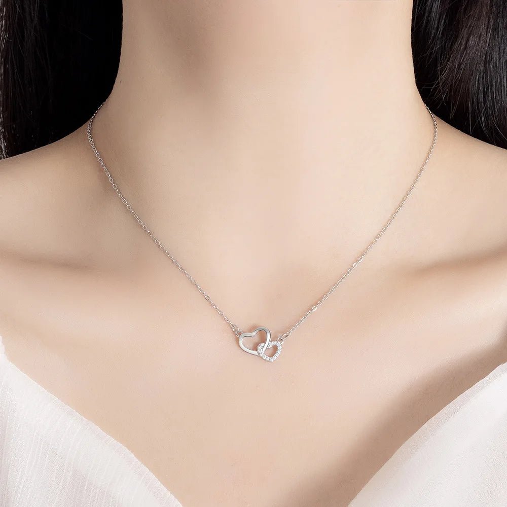 Double Heart Necklace - Klowe