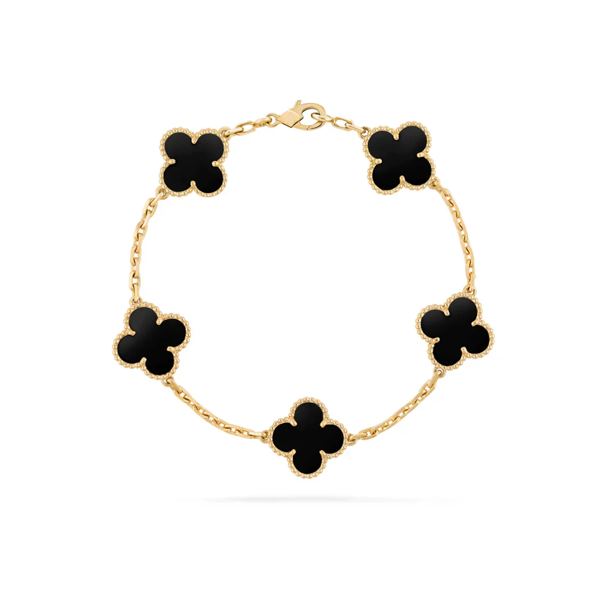 Klowe Clover Bracelet – Gold / Black