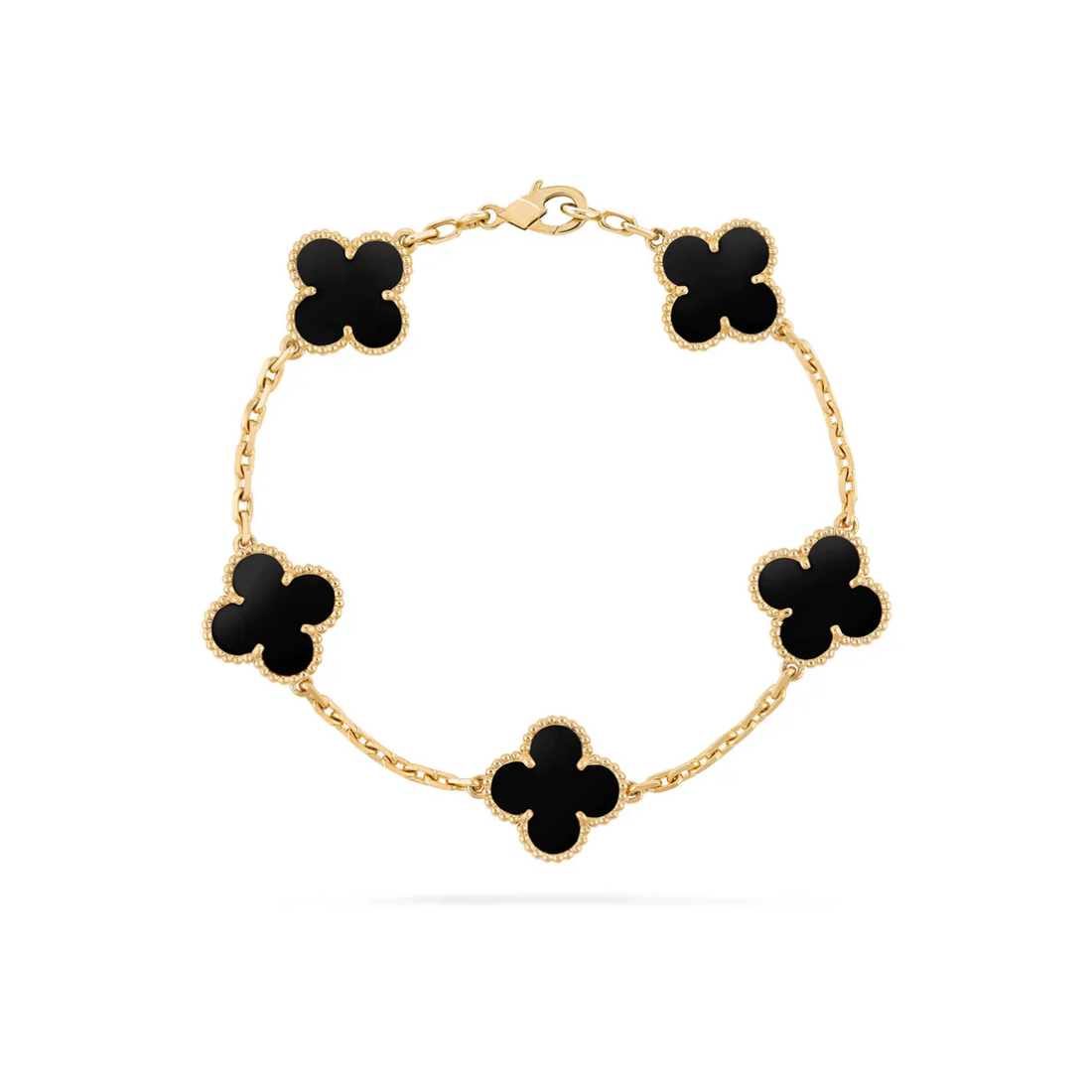 Klowe Clover Bracelet – Gold / Black