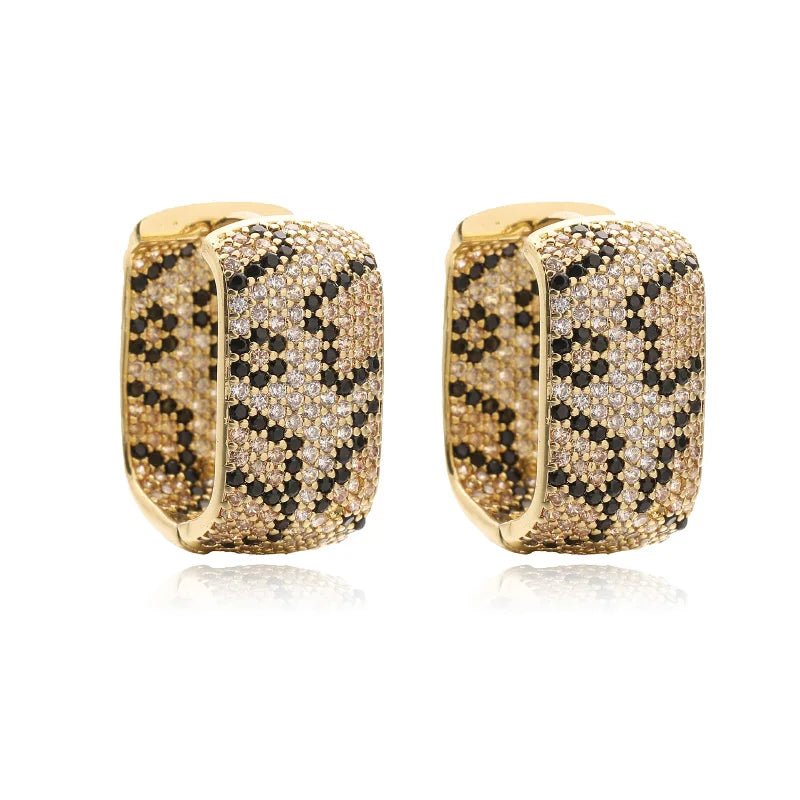 Noir Leopard Earrings - Klowe