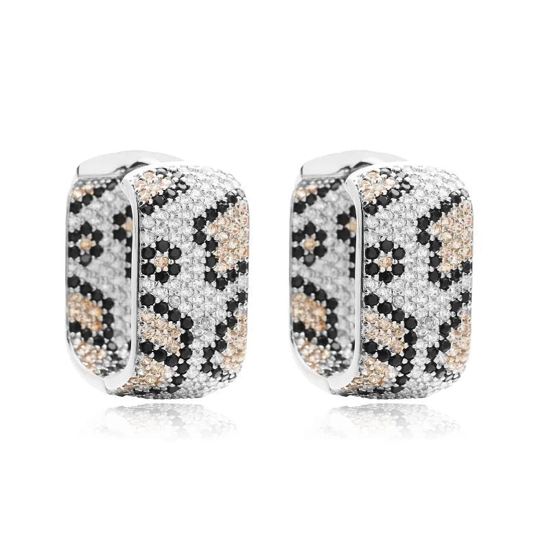 Noir Leopard Earrings - Klowe