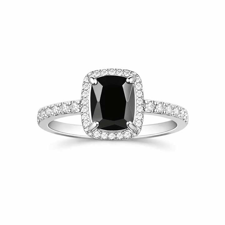 Obsidian Halo Ring - Klowe