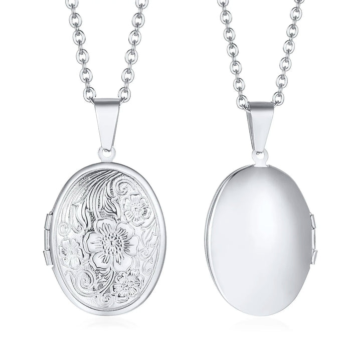 Oval Locket Necklace - Klowe