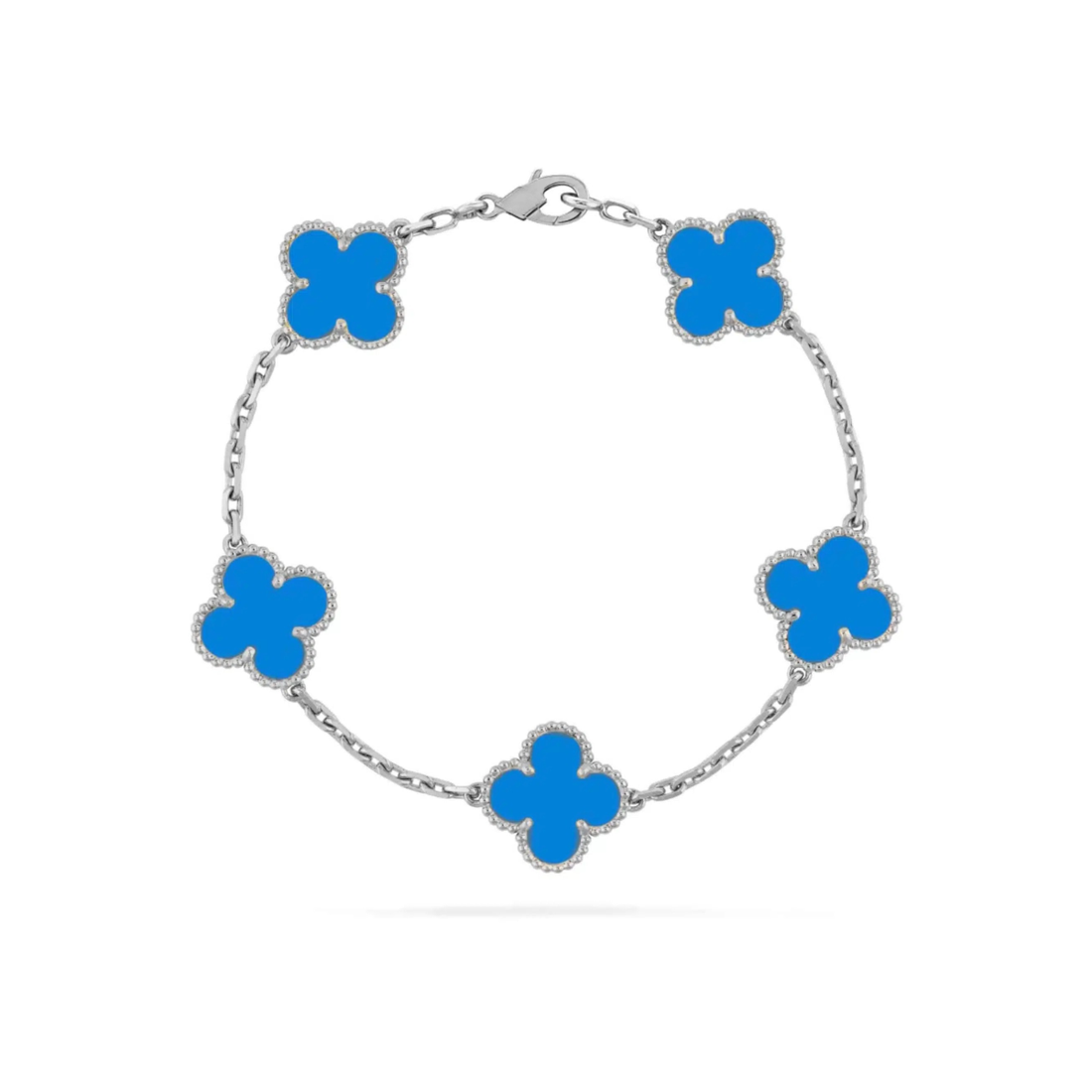 Klowe Clover Bracelet – Silver / Blue