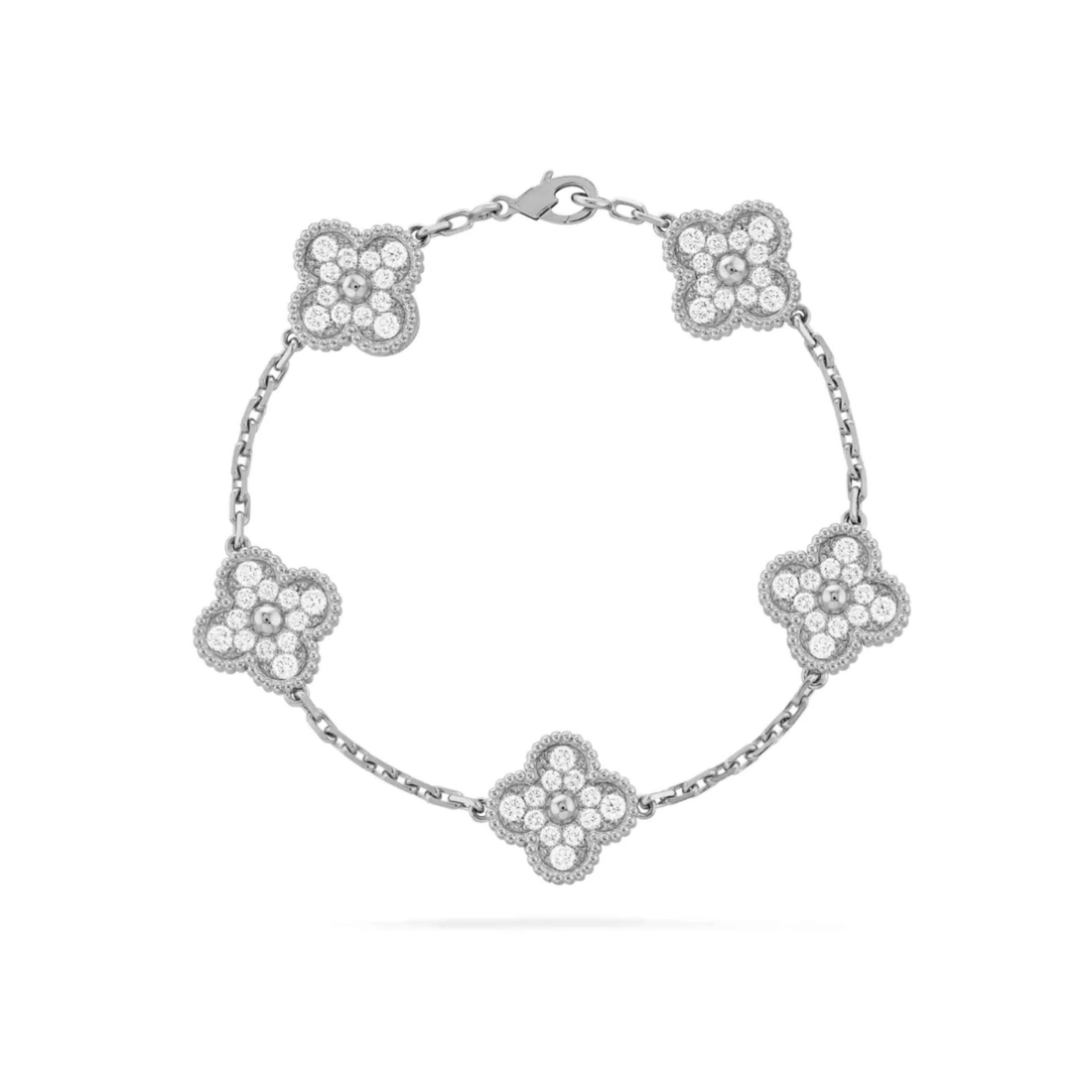 Klowe Clover Bracelet – Silver / Crystal