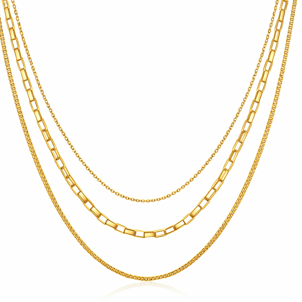 Trio Chain Necklace - Klowe